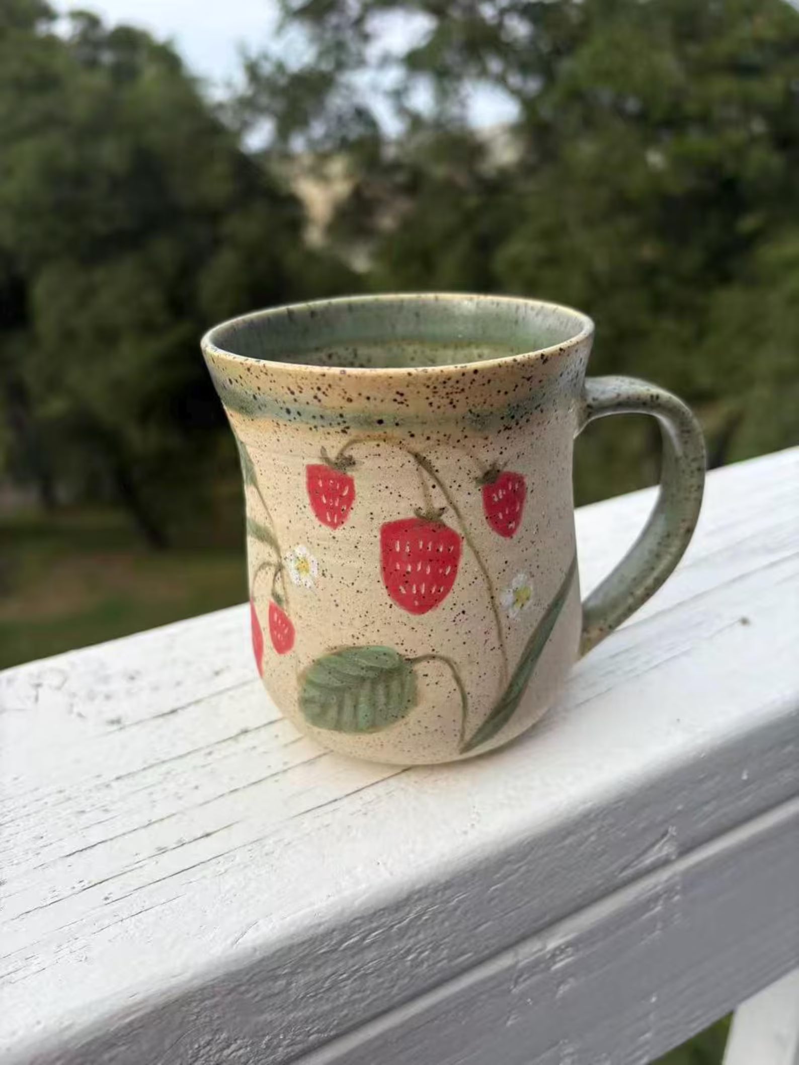 Handmade Strawberry Ceramic Mug