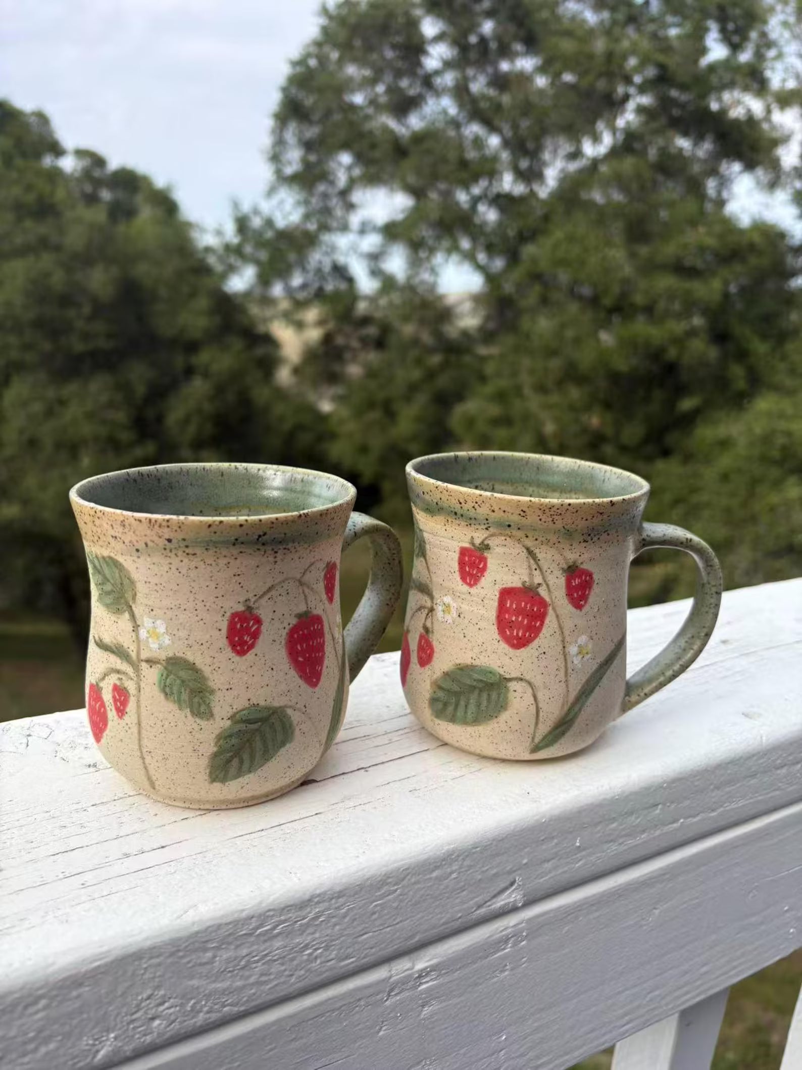 Handmade Strawberry Ceramic Mug