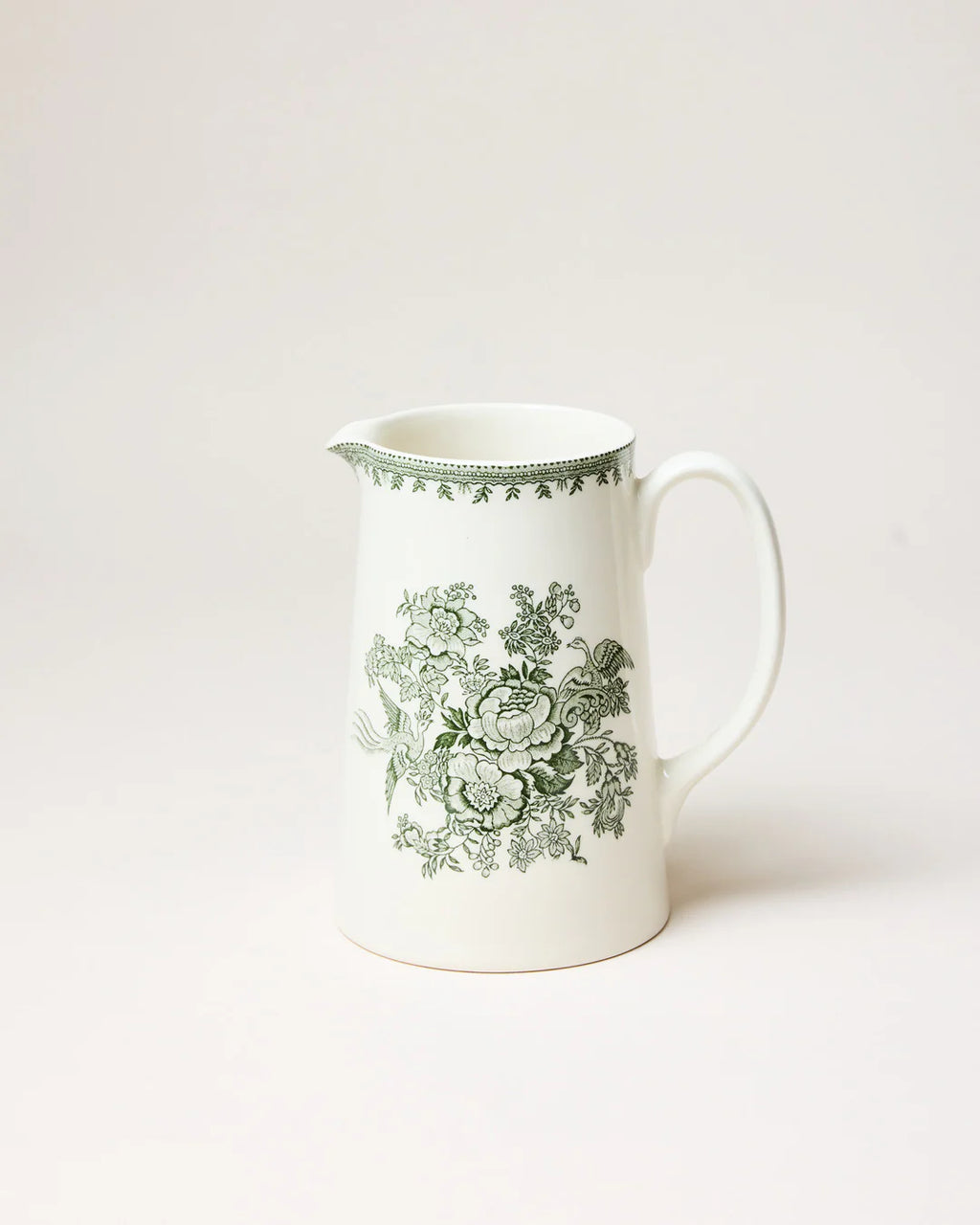 Retro Transfer-Printed Porcelain Kettle