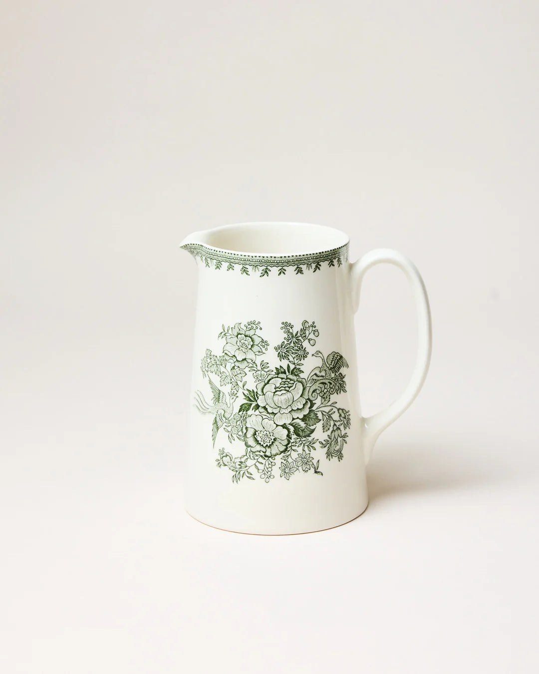 Retro Transfer-Printed Porcelain Kettle